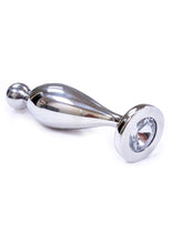 Load image into Gallery viewer, Rouge Fish Tail Stainless Steel Anal Plug Probe - Clear Jewel - Medium