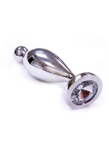 Load image into Gallery viewer, Rouge Fish Tail Stainless Steel Anal Plug Probe - Clear Jewel - Small