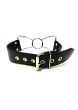 Load image into Gallery viewer, Rouge Leather Adjustable Spider Gag - Black