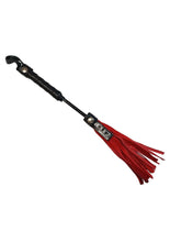 Load image into Gallery viewer, Rouge Leather Mini Flogger - Red