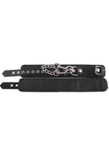 Load image into Gallery viewer, Rouge Plain Leather Adjustable Ankle Cuffs - Black