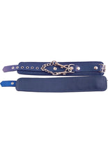 Load image into Gallery viewer, Rouge Plain Leather Adjustable Ankle Cuffs - Blue