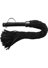 Load image into Gallery viewer, Rouge Suede Flogger with Leather Handle - Black