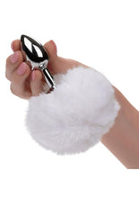 Load image into Gallery viewer, Running Wild Faux Fur Bunny Tail and Metallic Anal Plug