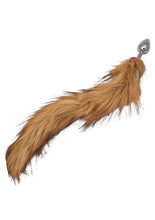 Load image into Gallery viewer, Running Wild Faux Fur Tail and Metallic Anal Plug