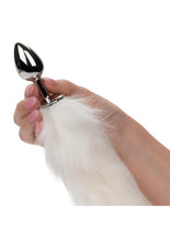 Load image into Gallery viewer, Running Wild Faux Fur Tail and Metallic Anal Plug