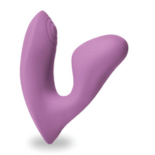 Load image into Gallery viewer, Desire Demure Rechargeable Silicone Wearable Dual Motor Vibrator with Clitoral Stimulator