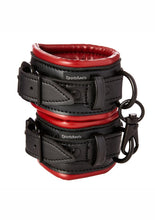 Load image into Gallery viewer, Saffron Handcuffs Unisex - Black/Red