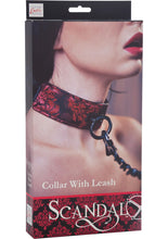 Load image into Gallery viewer, Scandal Collar with Leash - Black/Red