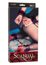 Load image into Gallery viewer, Scandal Universal Cuff - Black/Red - Set