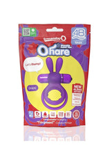 Load image into Gallery viewer, Screaming O 4b Ohare Vibrating Cock Ring - Grape/Purple