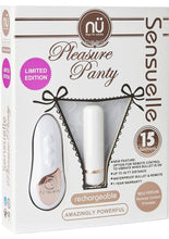 Load image into Gallery viewer, Sensuelle Pleasure Panty Vibe Rechargeable Bullet with Remote Control - Limited Edition - White