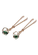 Load image into Gallery viewer, Sex and Mischief Indica Crystal Nipple Clips
