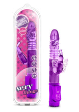 Load image into Gallery viewer, Sexy Things Butterfly Thruster Mini Rabbit Vibrator - Purple