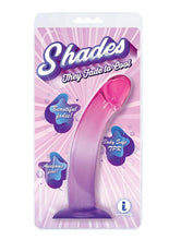 Load image into Gallery viewer, Shades Smoothie Dildo with Suction Cup - Purple - 8.25in