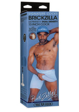 Load image into Gallery viewer, Signature Cocks Ultraskyn Brickzilla Dildo with Removable Suction Cup - Chocolate - 13in