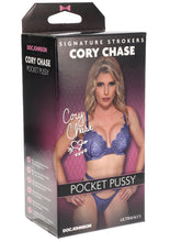 Load image into Gallery viewer, Signature Strokers Cory Chase Ultraskyn Pocket Masturbator - Pussy - Vanilla