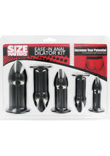 Load image into Gallery viewer, Size Matters Ease-In Anal Dilator Kit - Black
