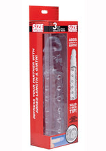 Load image into Gallery viewer, Size Matters Penis Enhancer Sleeve - Clear - 3in