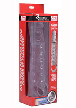 Load image into Gallery viewer, Size Matters Penis Extender Sleeve - Clear - 3in