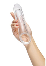 Load image into Gallery viewer, Size Up Girthy Clear View Penis Extender with Ball Loop