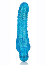 Load image into Gallery viewer, Sparkle Glitter Jack Vibrator Waterproof - Blue - 5.75in