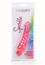 Load image into Gallery viewer, Sparkle Glitter Jack Vibrator Waterproof - Pink - 5.75in
