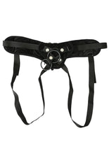 Load image into Gallery viewer, Sportsheets Vibrating Raven Corsette Strap-On Adjustable Harness - Black