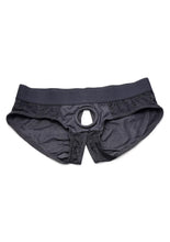 Load image into Gallery viewer, Strap U Lace Envy Black Crotchless Panty Harness - S/M - Black