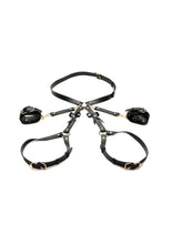 Load image into Gallery viewer, Strict Bondage Harness with Bows - Black - XLarge/XXLarge