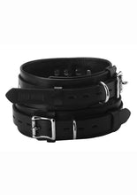 Load image into Gallery viewer, Strict Leather Deluxe Locking Thigh Cuffs - Black