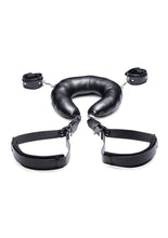 Load image into Gallery viewer, Strict Padded Thigh Sling with Wrist Cuffs - Black