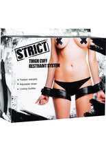 Load image into Gallery viewer, Strict Thigh Cuff Restraint System - Black