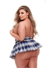 Load image into Gallery viewer, Teacher's Pet Standard Schoolgirl Plaid Skirt - Blue - XLarge