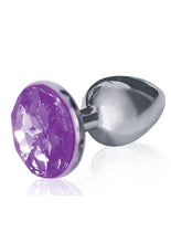 Load image into Gallery viewer, The 9's - The Silver Starter Bejeweled Stainless Steel Plug - Purple/Violet
