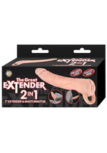 Load image into Gallery viewer, The Great Extender 2 In 1 Extender and Masturbator - Vanilla - 7in