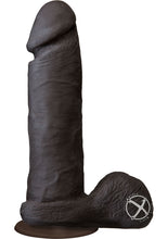Load image into Gallery viewer, The Realistic Cock Ultraskyn Dildo - Black - 8in