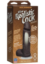 Load image into Gallery viewer, The Realistic Cock Ultraskyn Dildo - Black - 8in