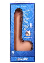 Load image into Gallery viewer, The Realistic Cock with Balls Ultraskyn Removable Vac-U-Lock Suction Cup - Vanilla - 9in