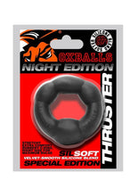 Load image into Gallery viewer, Thruster Comfort Bulge Lifter Cockring Night Edition - Black
