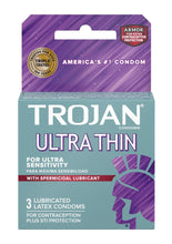 Load image into Gallery viewer, Trojan Ultra Thin Armor Spermicide Condom - 3 Pack
