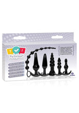 Load image into Gallery viewer, Try-Curious Anal Plug Kit - Black
