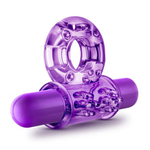 Load image into Gallery viewer, Play With Me Couples Play Vibrating Cockring (Purple)