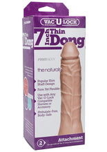 Load image into Gallery viewer, Vac-U-Lock The Naturals Thin Dildo - Vanilla - 7in
