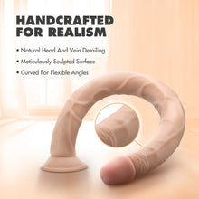 Load image into Gallery viewer, Dr. Skin Silver Collection Dildo with Suction Cup 19in - Vanilla