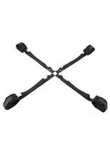 Load image into Gallery viewer, Velvet Noir Adjustable Hog Tie and Cuff - Black - Set