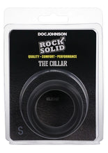 Load image into Gallery viewer, ROCK SOLID The Silicone Collar - Small (Black)