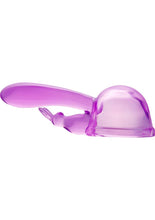 Load image into Gallery viewer, Wand Essentials Original Rabbit Dual Stimulation Wand Attachment - Purple