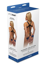 Load image into Gallery viewer, WhipSmart Diamond Wristraint Harness with Cuffs - Blue
