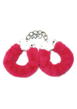 Load image into Gallery viewer, WhipSmart Furry Cuffs with Eye Mask - Hot Pink/Pink